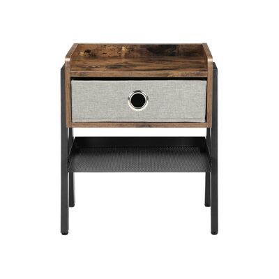 Industrial style bedside table with drawer