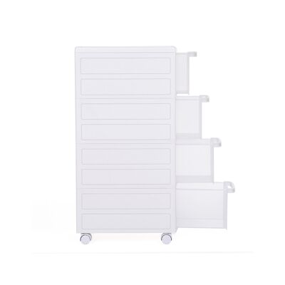 Etagère niche sur roulettes 4 tiroirs