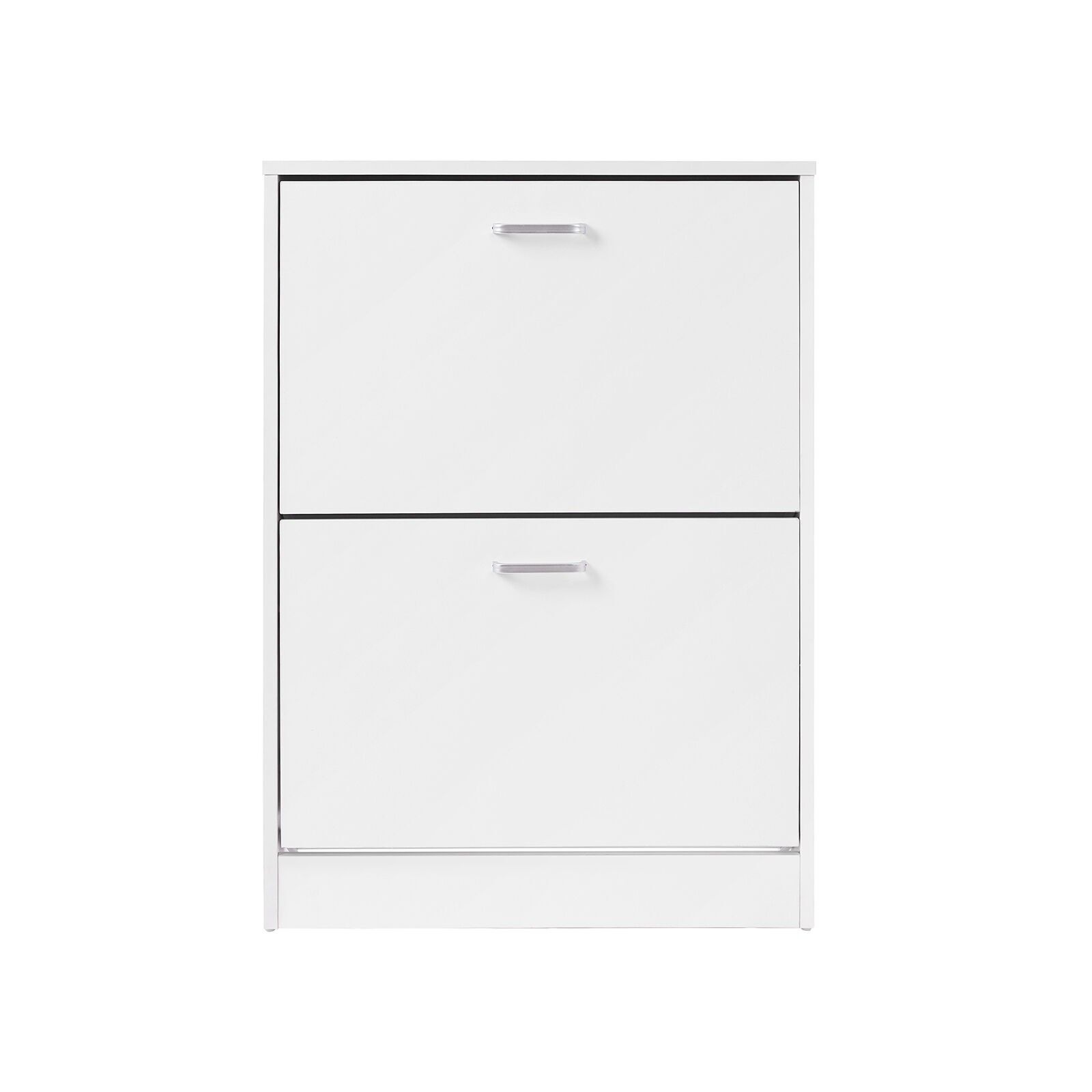 Meuble à chaussures 2 abattants blanc