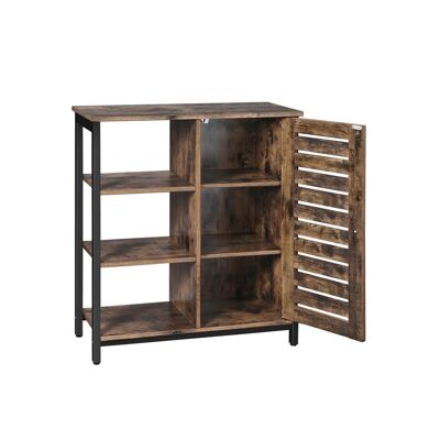 Industrial style sideboard with louvered door