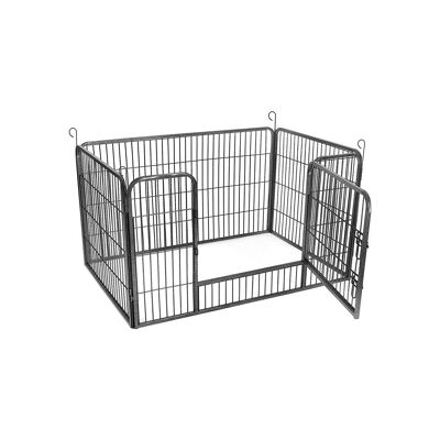Corral gris para cachorros