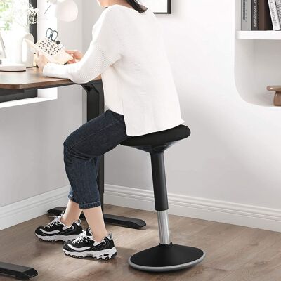 Work stool 60-85 cm black