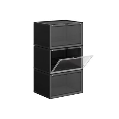Shoe boxes with transparent door