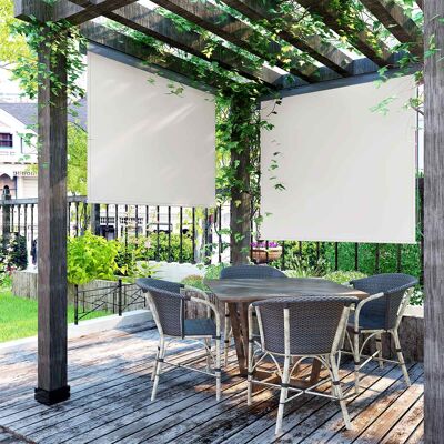 Tenda da sole verticale estensibile beige