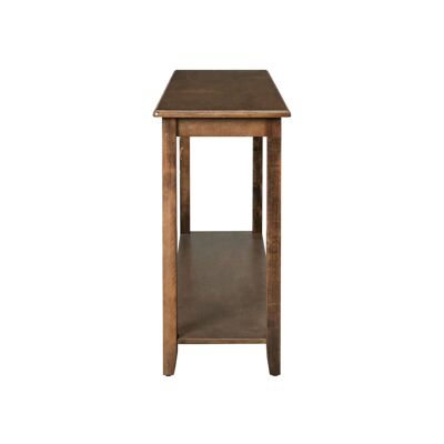 Console table rustic walnut brown