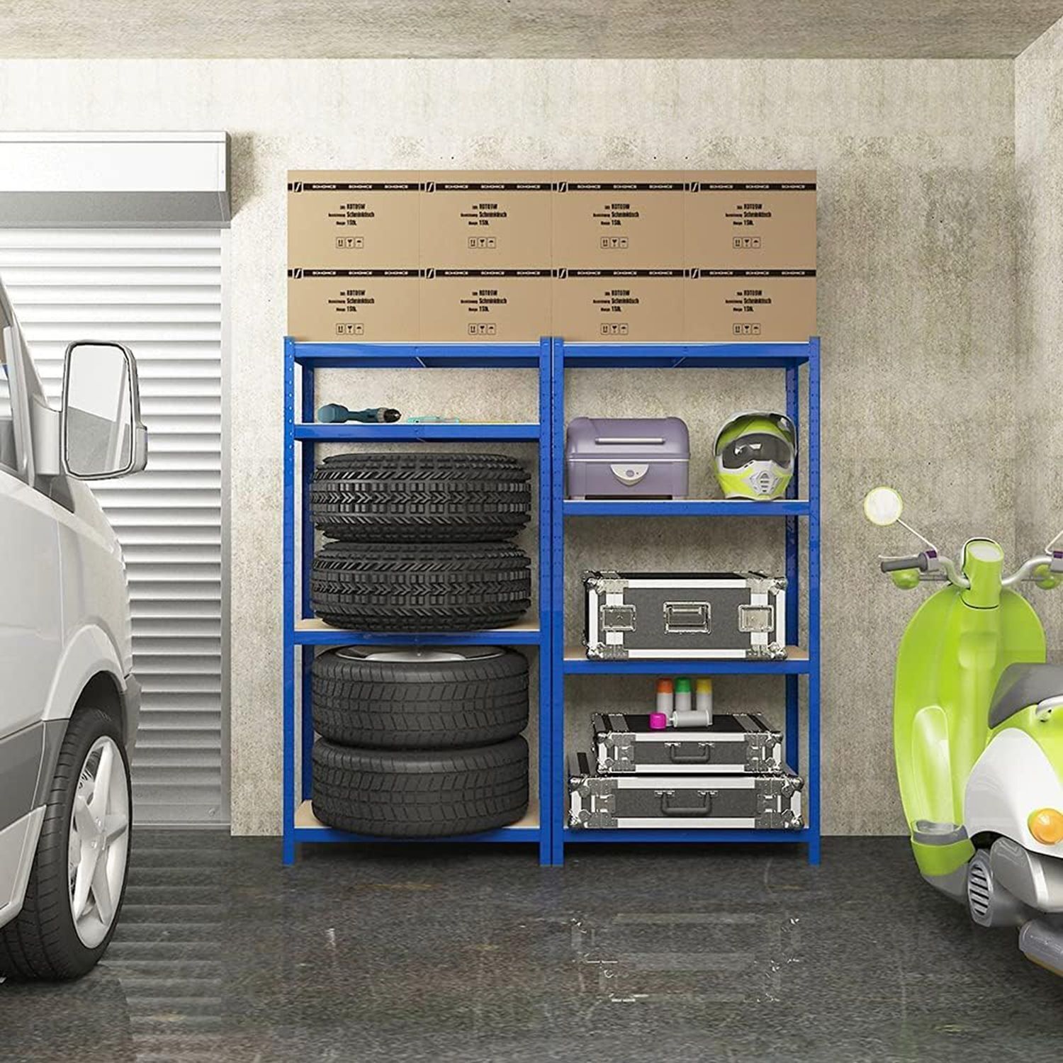 Warehouse racking with a load capacity of up to 520 kg