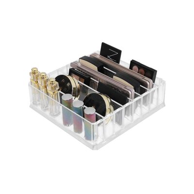 Flexible acrylic makeup organizer