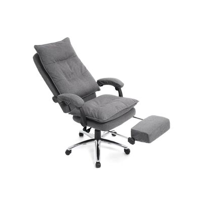 Comfortable executive chair with footstool