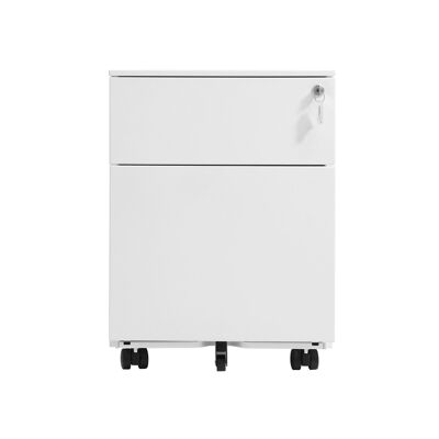 Lockable mobile container white