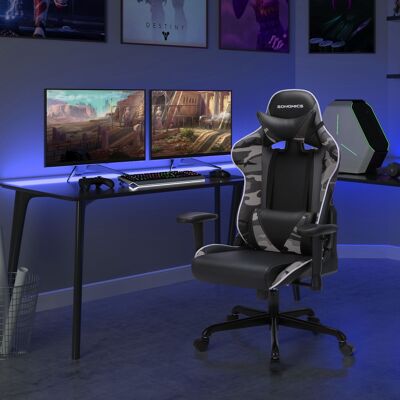Gaming chair with large seat