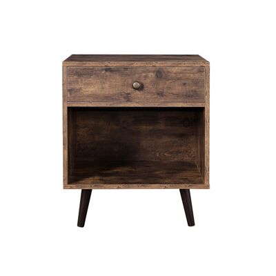 Bedside table retro wood look