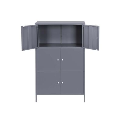 Metal filing cabinet grey