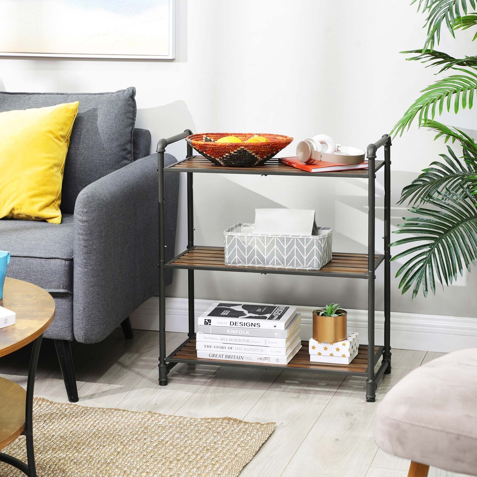 Étagère autoportante aspect narguilé avec 3 étagères