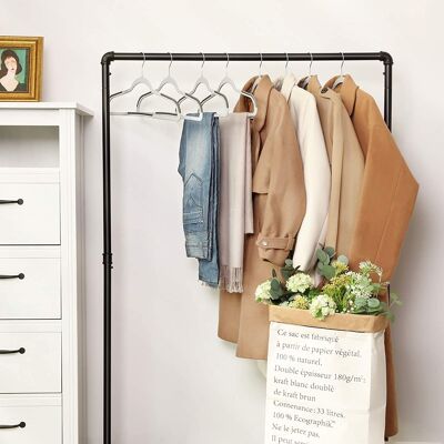 Perchas de plástico para ropa, 30 unidades, color gris