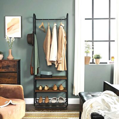 Vintage brown storage bench