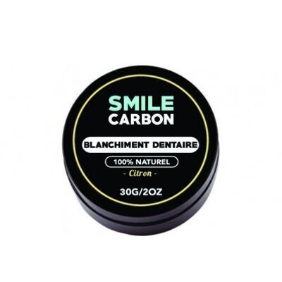 SMILE Carbon Original - Whitening charcoal powder 30 gr. Lemon flavor