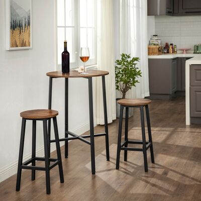 Bar stool with steel frame
