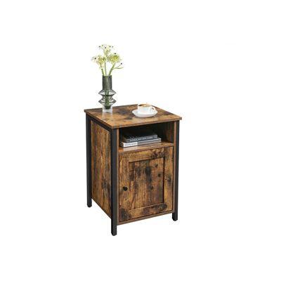 Side table with shelf