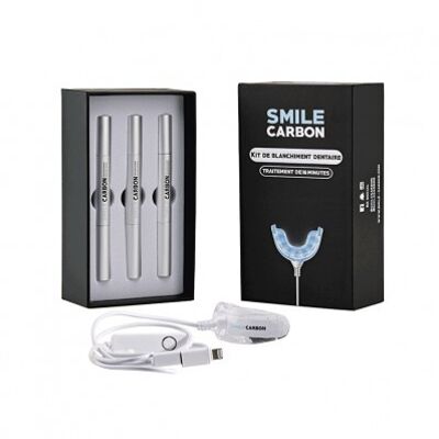 Connected LED tooth whitening kit with 16 MIN timer - Mint flavor