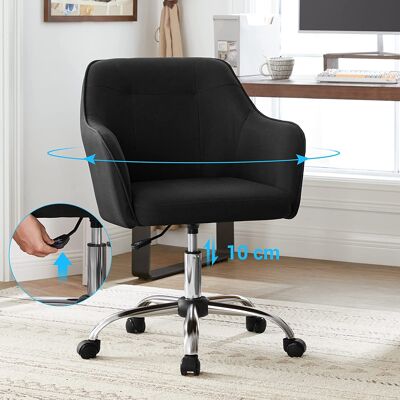 silla de escritorio negra
