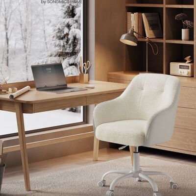 Silla de oficina hasta 110 kg de capacidad de carga beige capuchino