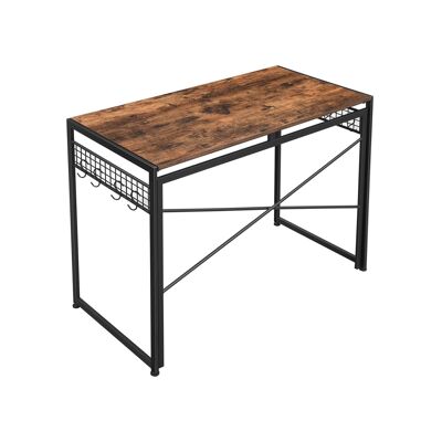 Computer table with 8 hooks 100 x 50 cm