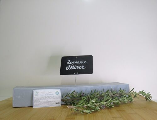 Barre de savon BIO de 1.6 KG à la découpe -  Romarin vétiver