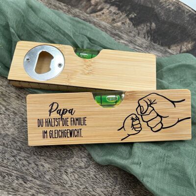 Dad | Bottle opener / spirit level