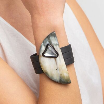 Buffalo Horn & Resin Bracelet