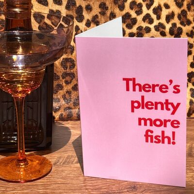Divorce Separation break up funny card "There's plenty more fish"