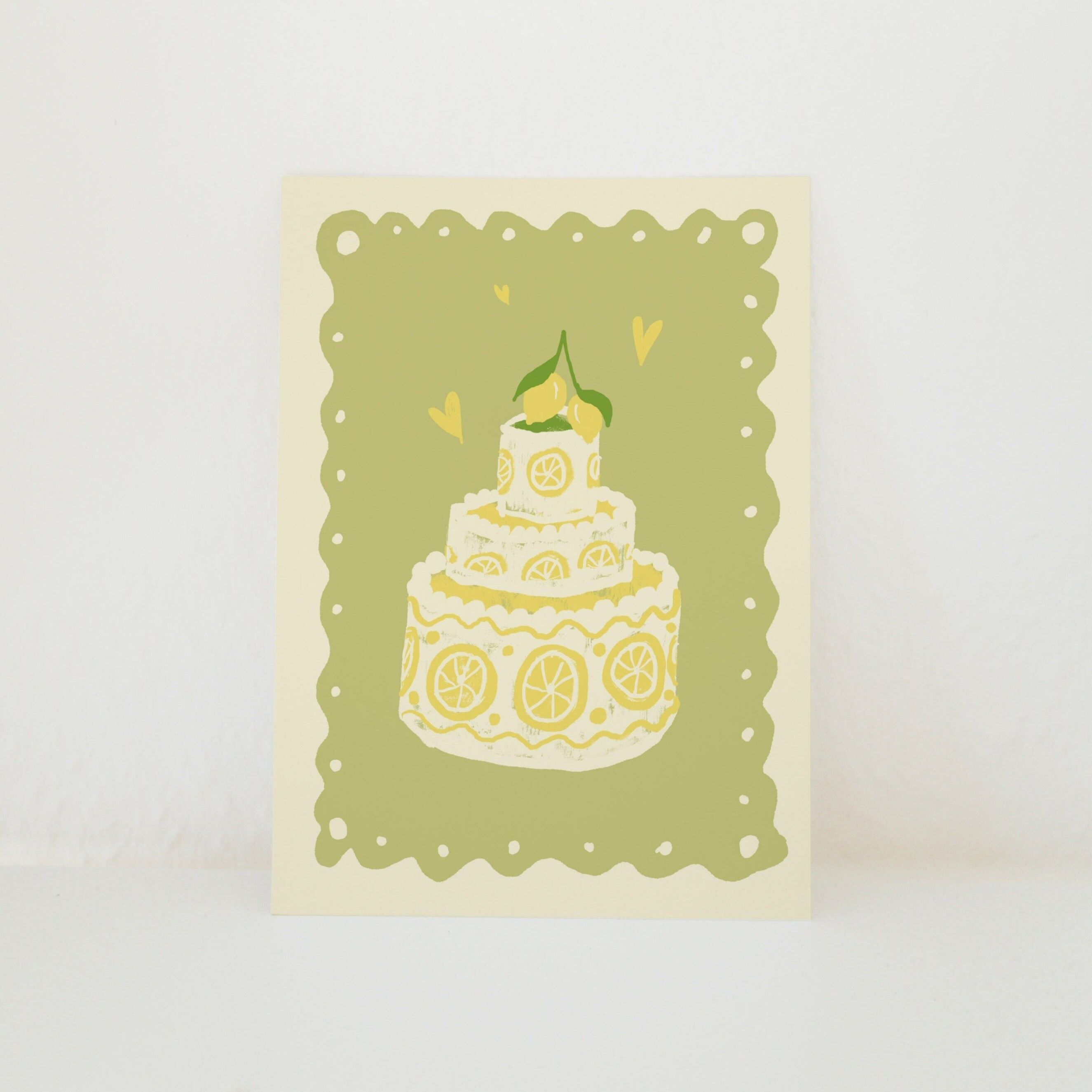 TORTA AL LIMONE DA CARTOLINA