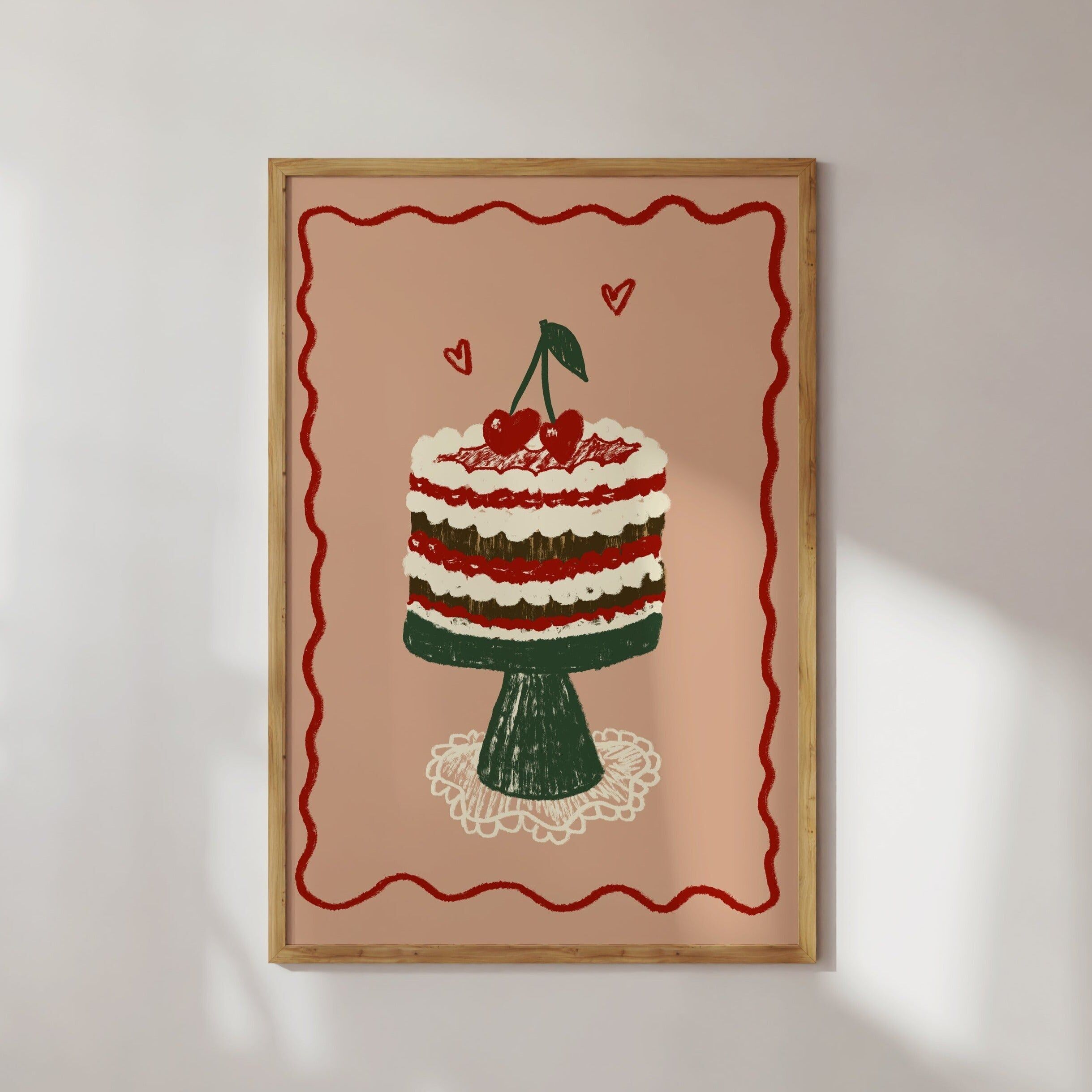 POSTER TORTA DI CILIEGIE