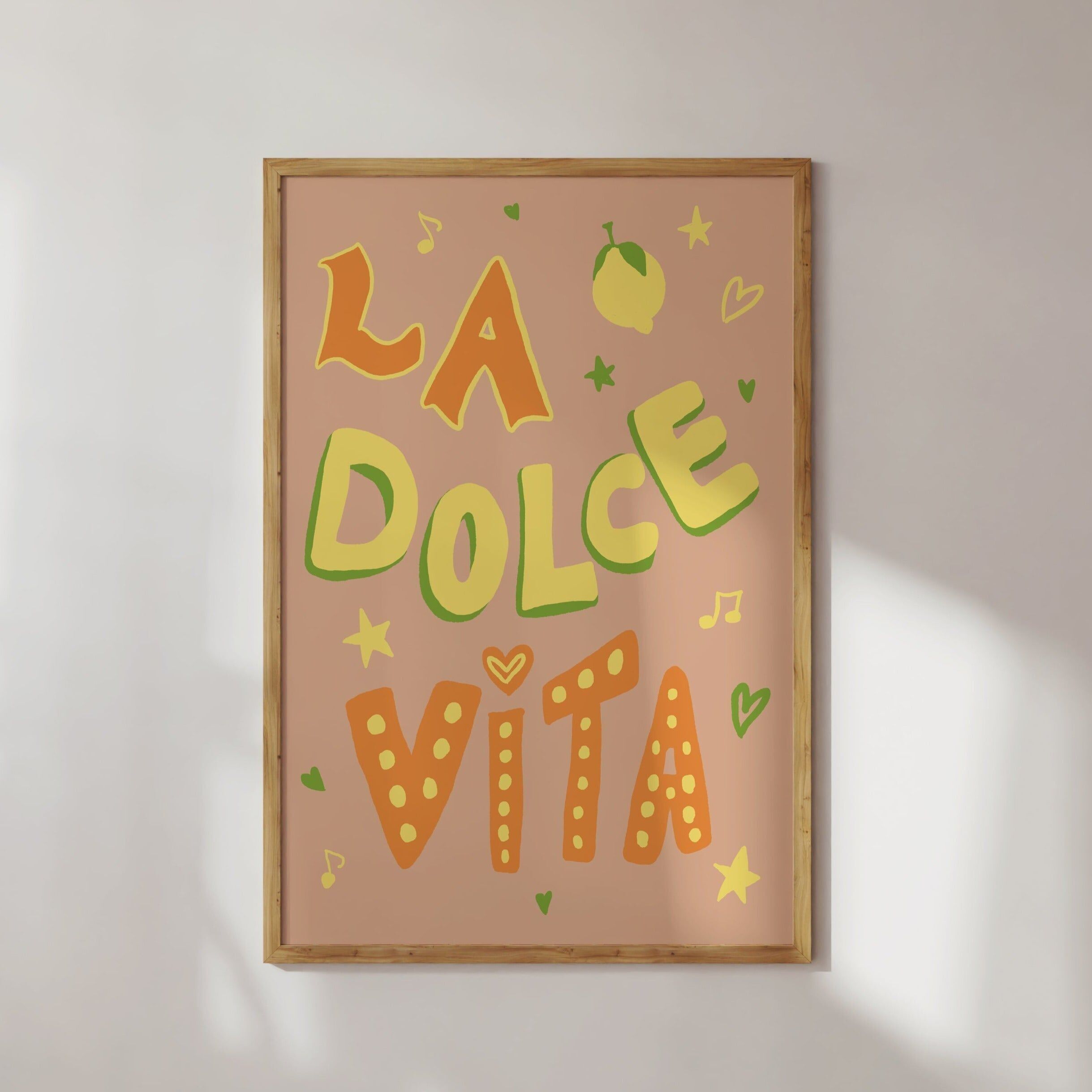 POSTER LA DOLCE VITA ROSA