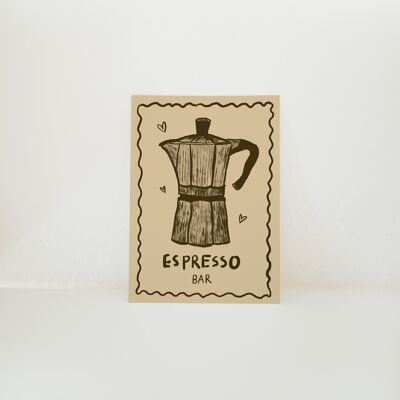 POSTCARD ESPRESSO MAKER