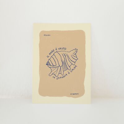 POSTKARTE MUSCHEL