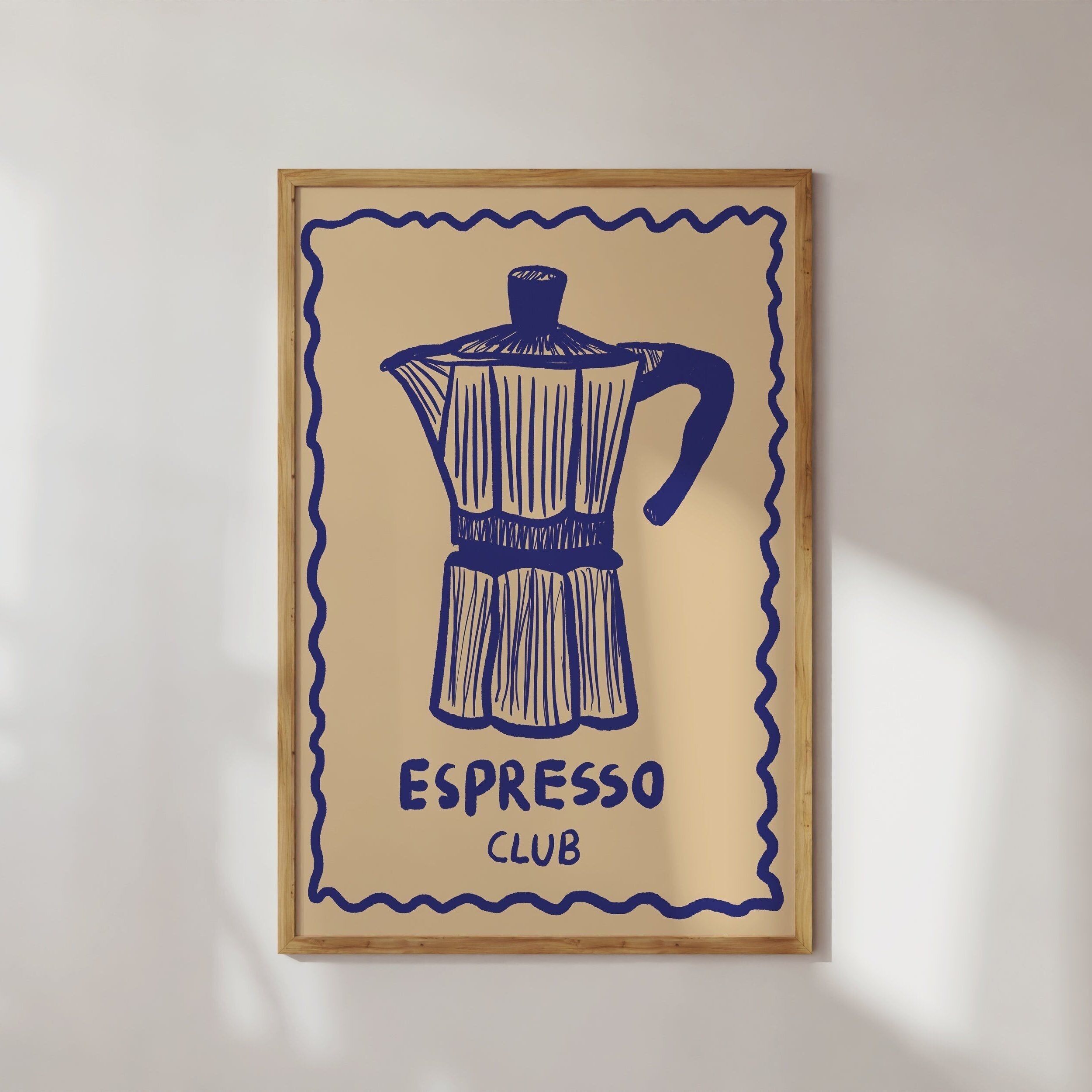POSTER ESPRESSO CLUB BLU