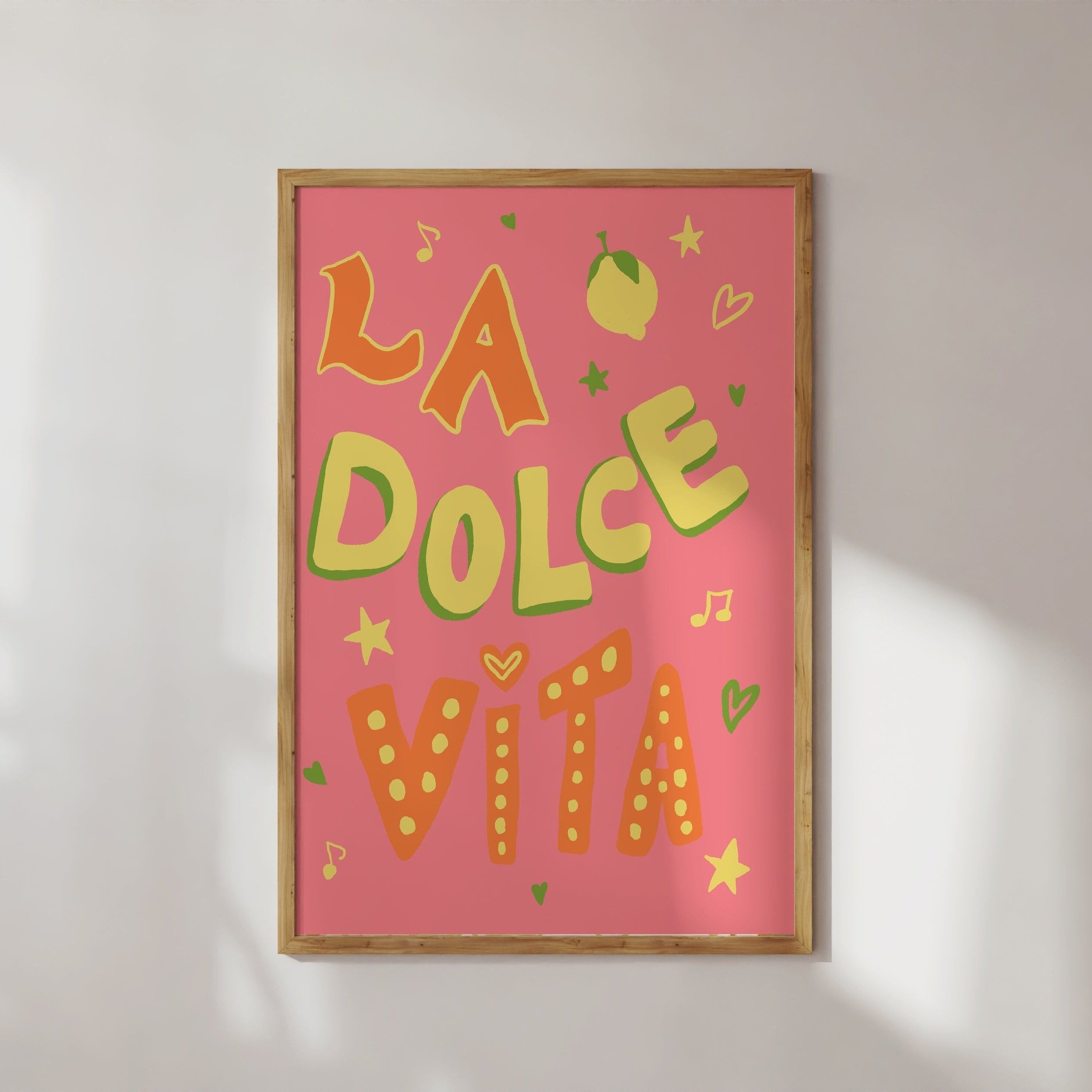 POSTER LA DOLCE VITA ROSA