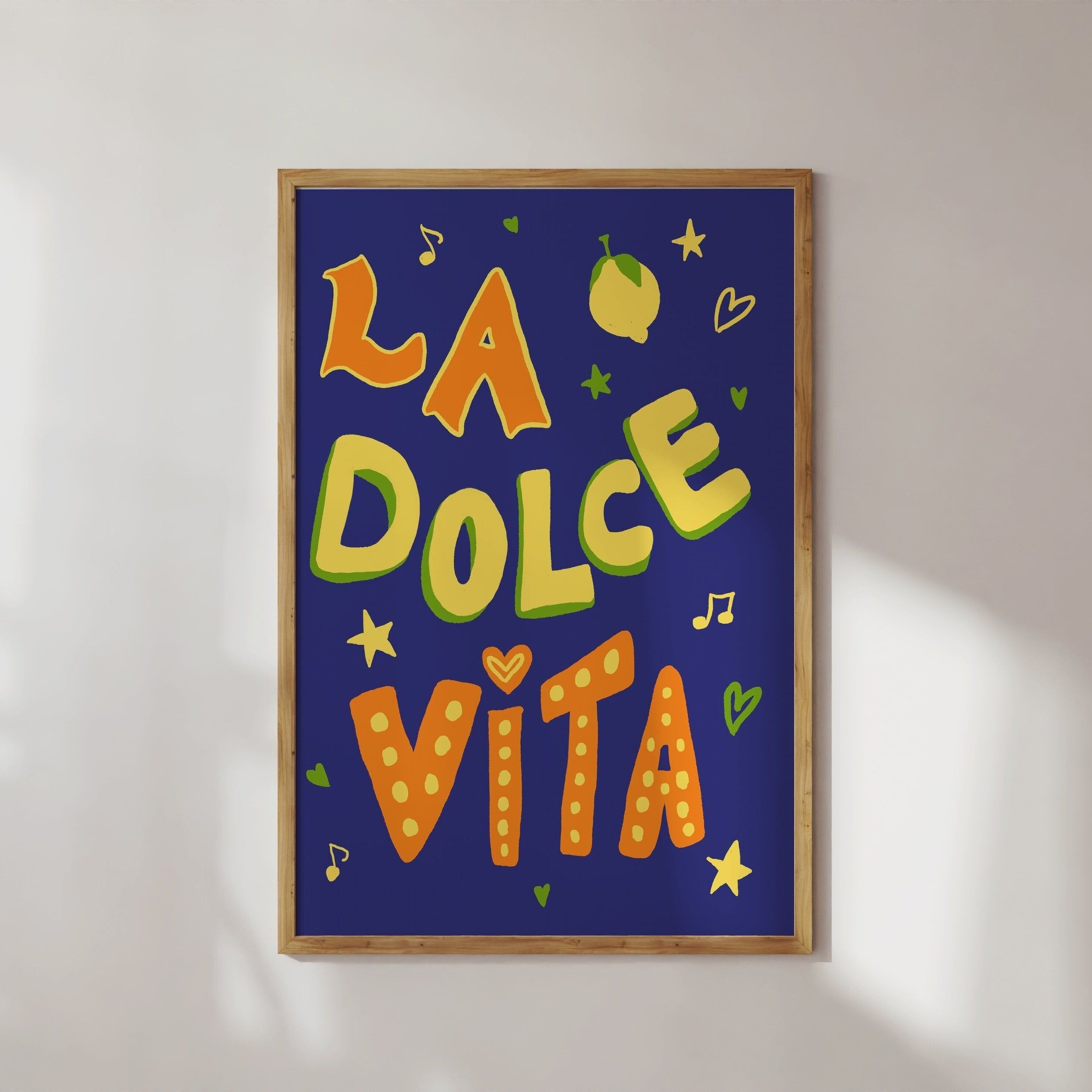 POSTER LA DOLCE VITA BLU