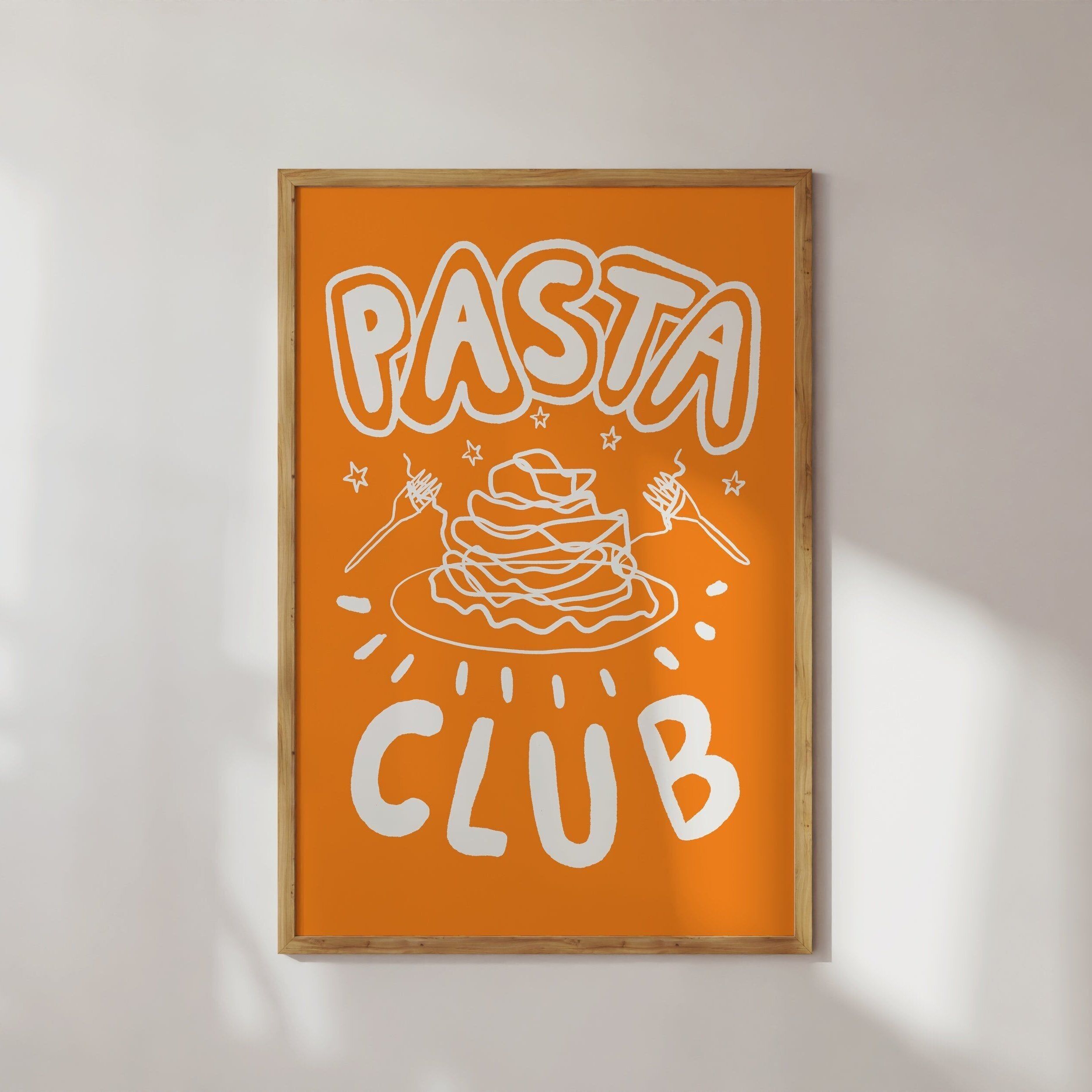 POSTER PASTA CLUB ARANCIONE