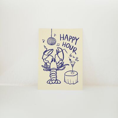 POSTCARD HAPPY HOUR