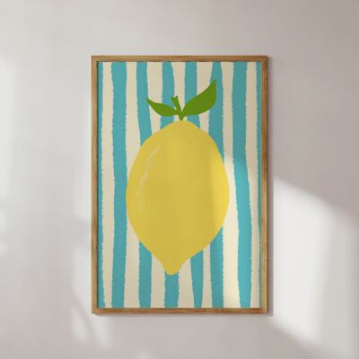 POSTER LIME LIGHT BLUE