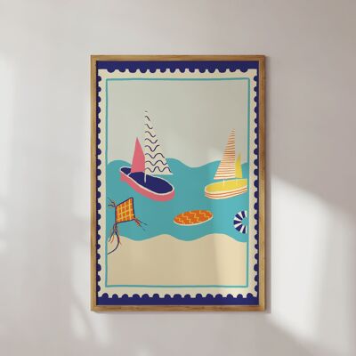 AFFICHE NAVIRES À VOILE