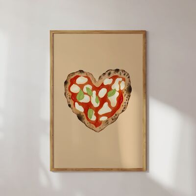 POSTER PIZZA HEART