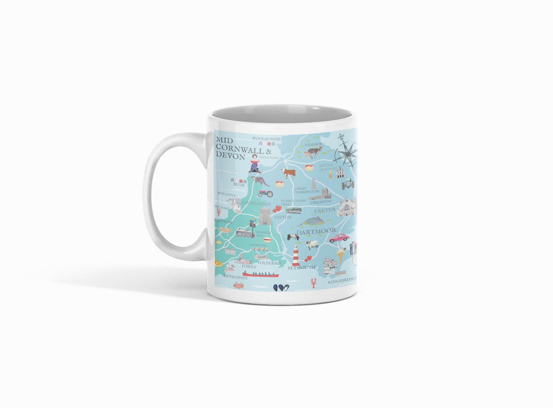 Tazza di saluto con mappa MID DEVON