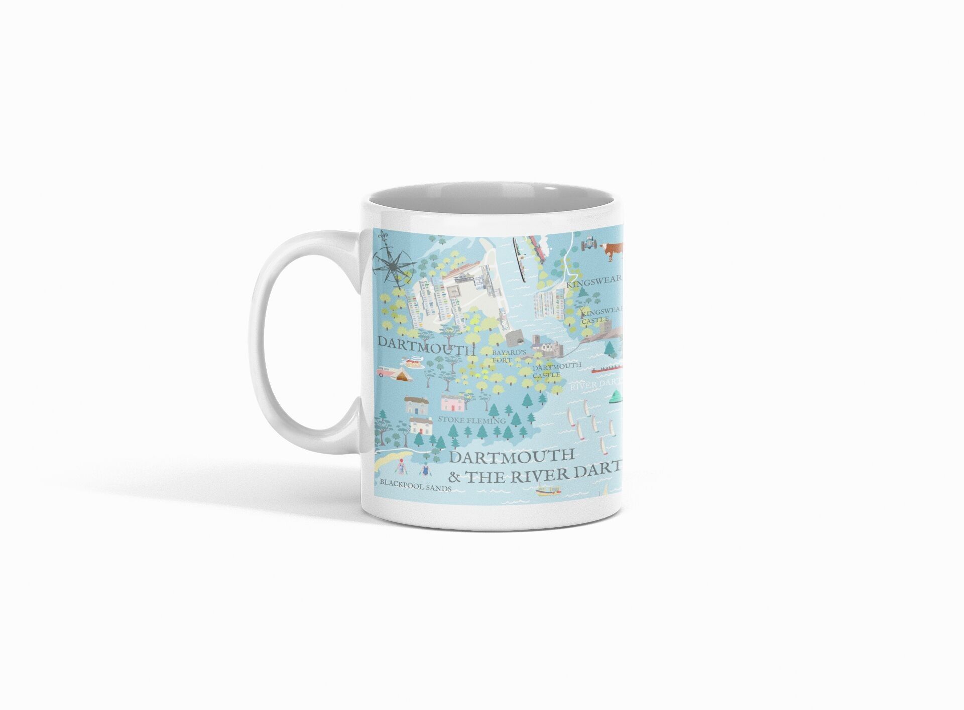 Tazza di auguri RIVER DART MAP