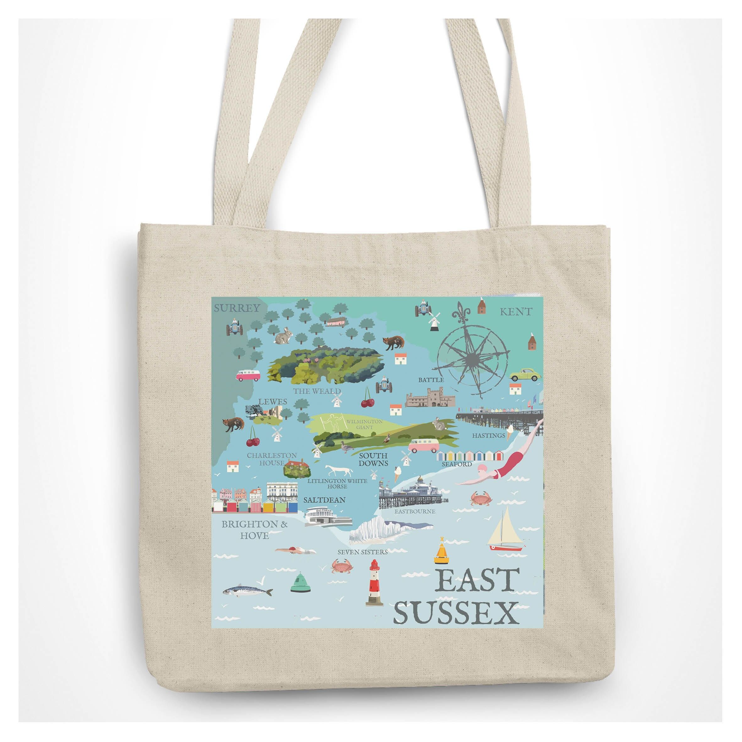 Borsa tote SUSSEX EASTBOURNE