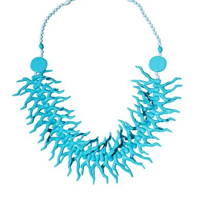 COLLAR AZUL OCÉANO REGENERADO HECHO A MANO EN ITALIA