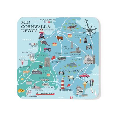 Montaña rusa MAPA DE MID DEVON