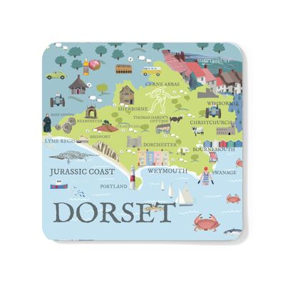 CARTE DES CÔTES GLACIAIRES DU DORSET