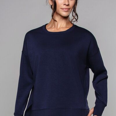 Supersoft Longline Sweatshirt Navy